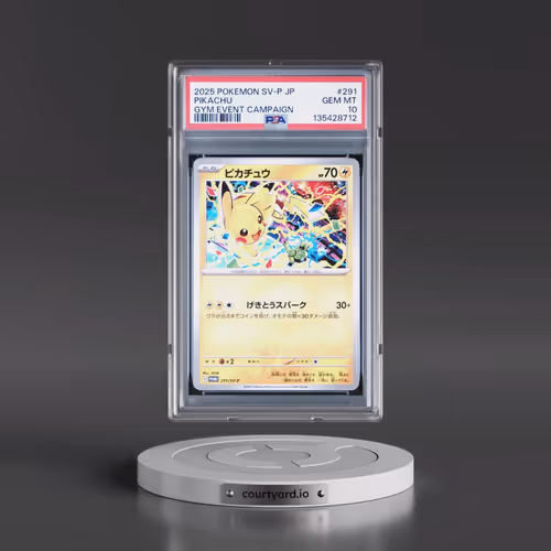 2025 Pokémon SV-P Promo #291 Pikachu - Gym Event Campaign (PSA 10 GEM MINT)