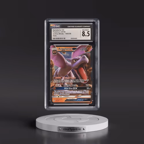 2019 Unified Minds #106/236 Aerodactyl GX - Holo (CGC 8.5 NM-MT+)