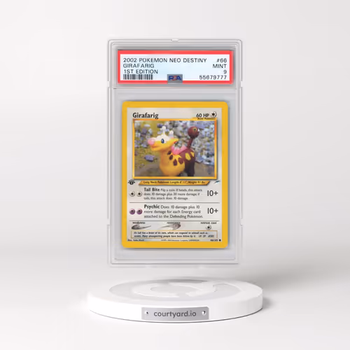 2002 Pokémon Neo Destiny #66 Girafarig - 1st Edition (PSA 9 MINT)
