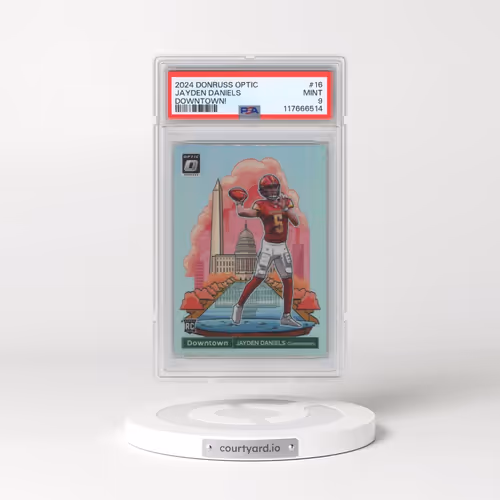 2024 Panini Donruss Optic Downtown! #16 Jayden Daniels (PSA 9 MINT)