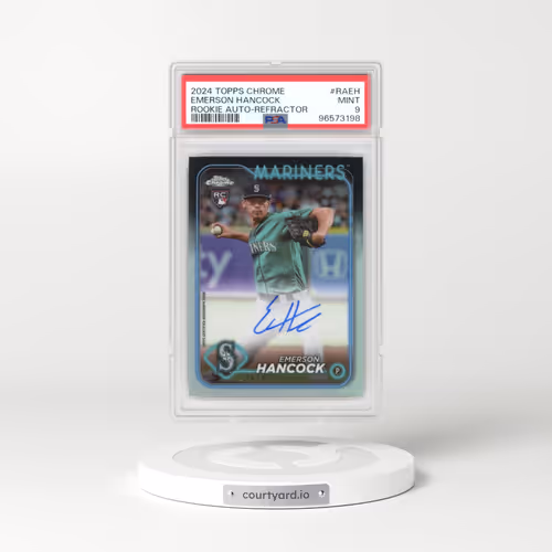 2024 Topps Chrome Rookie Autographs #RAEH Emerson Hancock - Refractor (PSA 9 MINT)