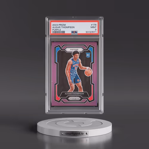 2023 Panini Prizm #178 Ausar Thompson - Purple Prizm (PSA 9 MINT)