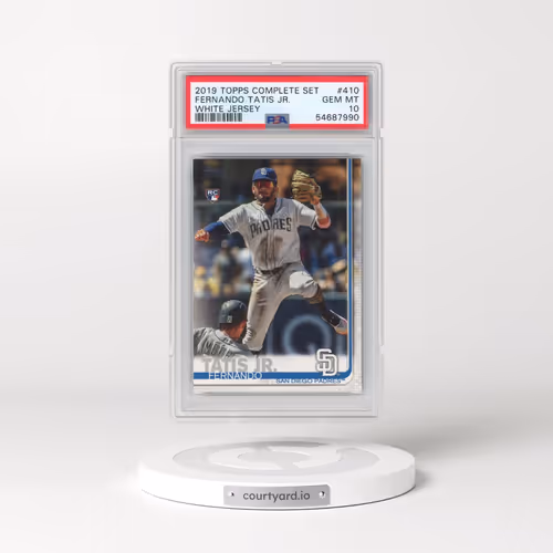 2019 Topps Complete Set #410 Fernando Tatis Jr. - White Jersey (PSA 10 GEM MINT)