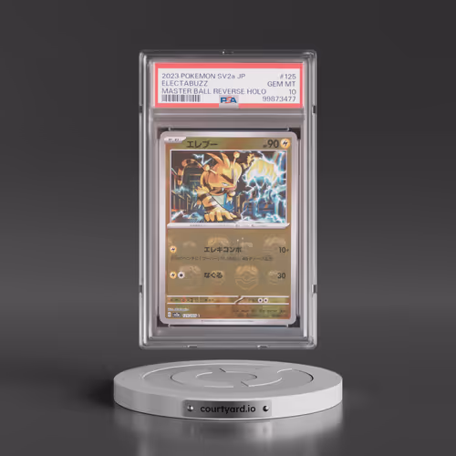 2023 Pokémon Sv2a-Pokemon 151 #125 Electabuzz - Reverse Holo Master Ball (PSA 10 GEM MINT)