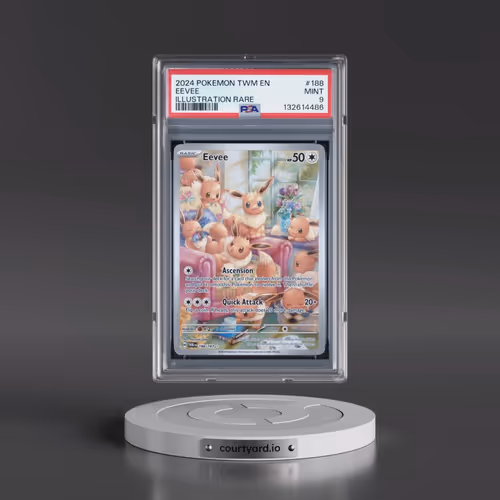 2024 Pokémon Twm EN-Twilight Masquerade #188 Eevee - Illustration Rare (PSA 9 MINT)