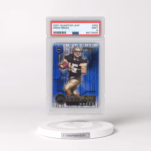 2001 Quantum Leaf #202 Drew Brees (PSA 9 MINT)