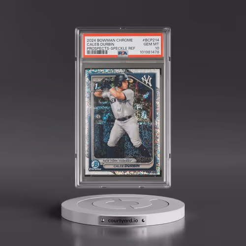 2024 Bowman Chrome Prospects #BCP214 Caleb Durbin - Speckle Refractor (PSA 10 GEM MINT)