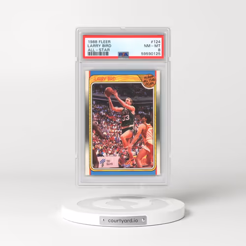 1988 Fleer #124 Larry Bird - All-Star (PSA 8 NM-MT)