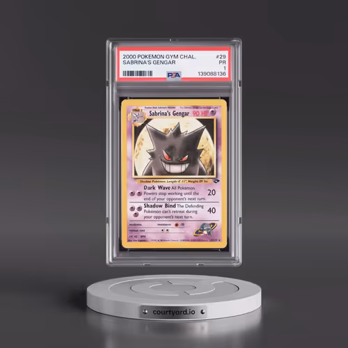 2000 Pokémon Gym Challenge #29 Sabrina's Gengar (PSA 1 PR)