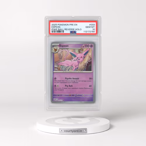 2025 Pokémon Pre EN-Prismatic Evolutions #033 Espeon - Reverse Holo Poke Ball (PSA 10 GEM MINT)