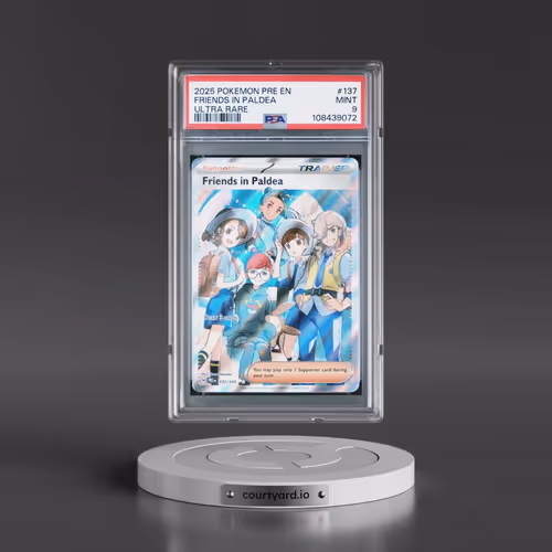 2025 Pokémon Pre EN-Prismatic Evolutions #137 Friends in Paldea - Ultra Rare (PSA 9 MINT)