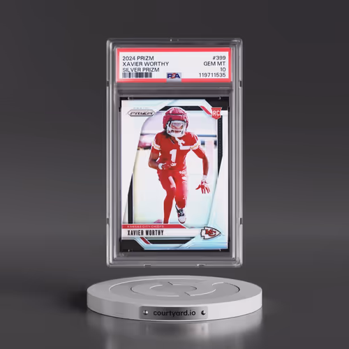 2024 Panini Prizm #399 Xavier Worthy - Silver Prizm (PSA 10 GEM MINT)