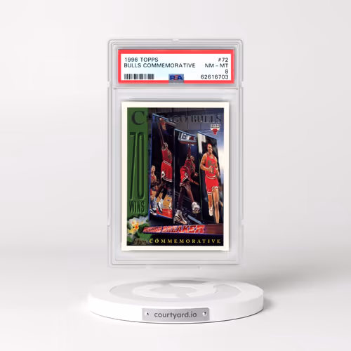 1996 Topps #72 Bulls Commemorative (PSA 8 NM-MT)