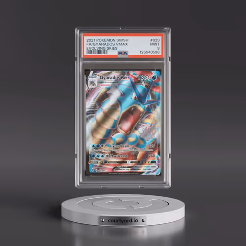 2021 Pokémon Sword & Shield Evolving Skies #029 Gyarados Vmax - Full Art (PSA 9 MINT)