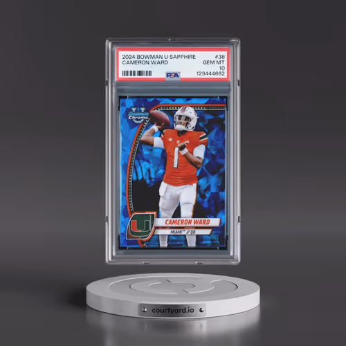 2024 Bowman University Chrome Sapphire #38 Cameron Ward (PSA 10 GEM MINT)