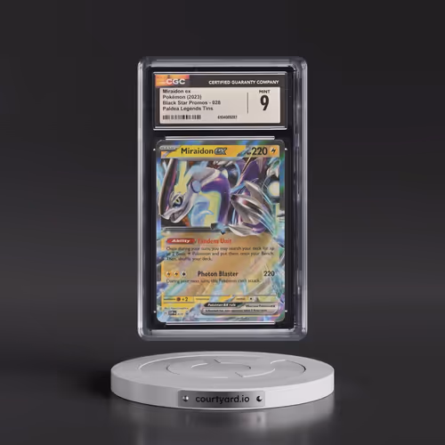 2023 Pokémon Svp EN-SV Black Star Promo #028 Miraidon EX - Holo Paldea Legends Tins (CGC 9 MINT)