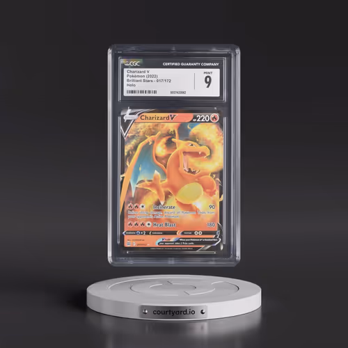 2022 Brilliant Stars #017/172 Charizard V - Holo (CGC 9 MINT)