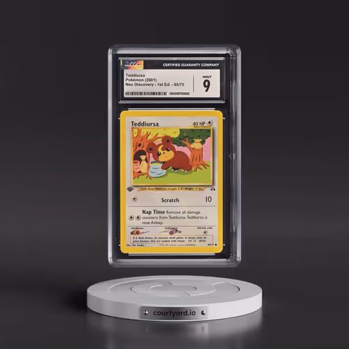 2001 Neo Discovery #65/75 Teddiursa - 1st Edition (CGC 9 MINT)