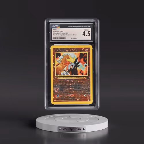 1999 Black Star Promos #34 Entei - Reverse Holo Spell of the Unown: Entei () (CGC 4.5 VG-EX+)