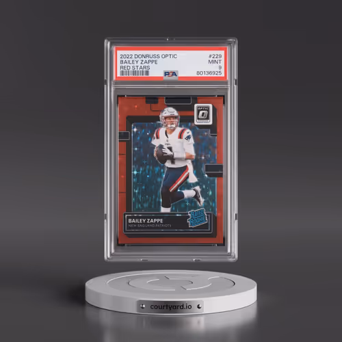 2022 Panini Donruss Optic #229 Bailey Zappe - Red Stars (PSA 9 MINT)