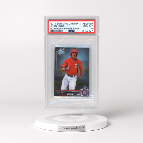2017 Bowman Chrome Mini #BCP180 Juan Soto - Bowman Chrome Prospects (PSA 10 GEM MINT)