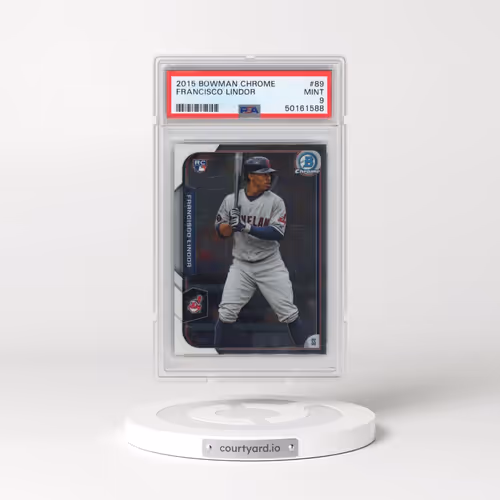 2015 Bowman Chrome #89 Francisco Lindor (PSA 9 MINT)