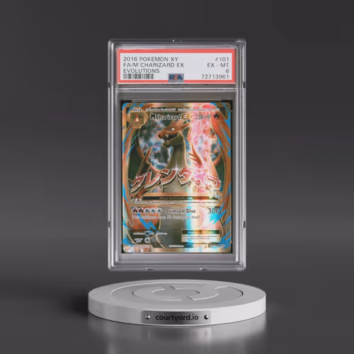 2016 Pokémon XY Evolutions #101 M Charizard EX - Holo Full Art (PSA 6 EX-MT)