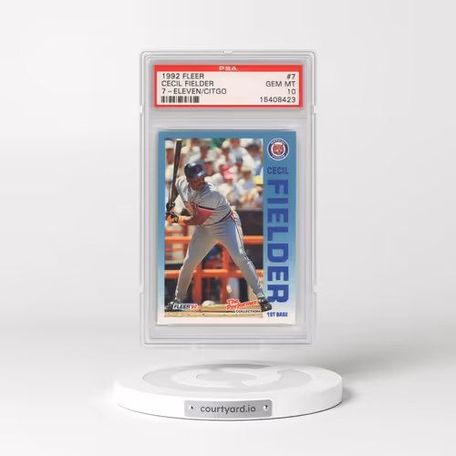 1992 Fleer 7-Eleven/Citgo #7 Cecil Fielder (PSA 10 GEM MINT)