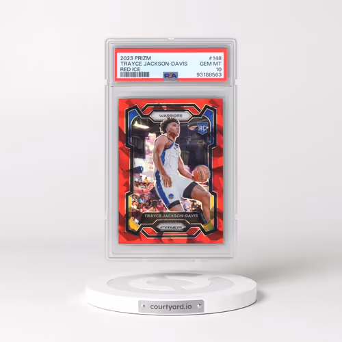 2023 Panini Prizm #148 Trayce Jackson-Davis - Red Ice (PSA 10 GEM MINT)