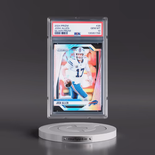 2024 Panini Prizm #28 Josh Allen - Silver Prizm (PSA 10 GEM MINT)