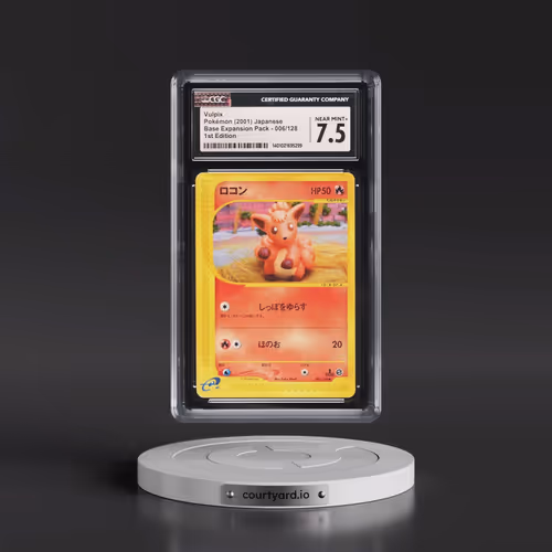 2001 Base Expansion Pack #006/128 Vulpix - 1st Edition (CGC 7.5 NM+)