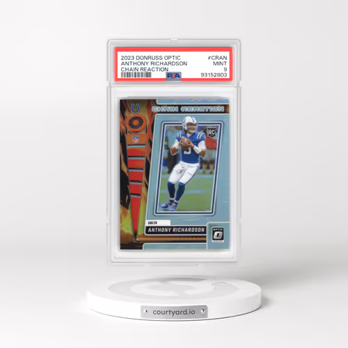 2023 Panini Donruss Optic Chain Reaction #CRAN Anthony Richardson (PSA 9 MINT)