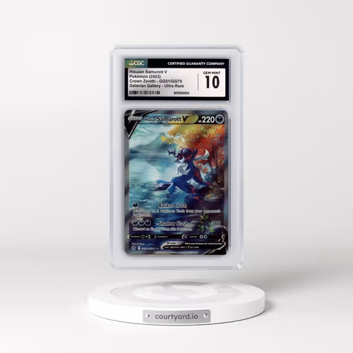 2022 Crown Zenith #GG51/GG70 Hisuian Samurott V - Holo (CGC 10 GEM MINT)