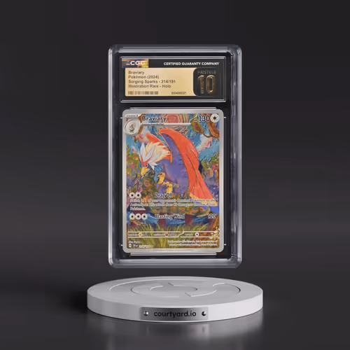 2024 Surging Sparks - SSP EN #214/191 Braviary - Illustration Rare Holo (CGC 10 PRISTINE)