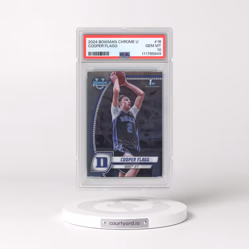 2024 Bowman Chrome University #16 Cooper Flagg (PSA 10 GEM MINT)