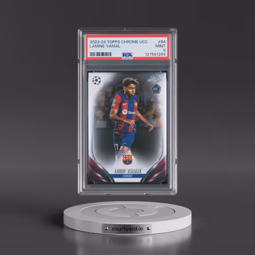 2023-24 Topps Chrome UEFA Club Competitions #64 Lamine Yamal (PSA 9 MINT)