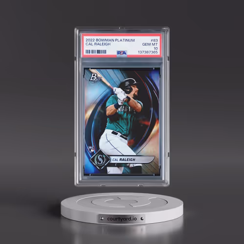 2022 Bowman Platinum #83 Cal Raleigh (PSA 10 GEM MINT)