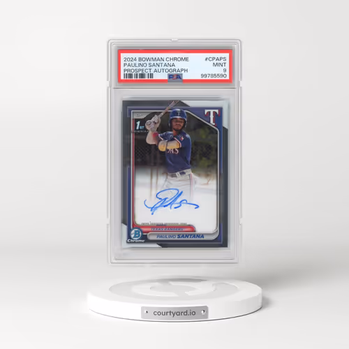 2024 Bowman Chrome Prospect Autographs #CPAPS Paulino Santana (PSA 9 MINT)