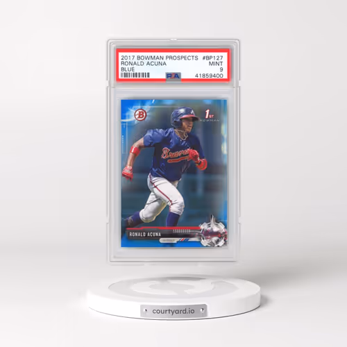 2017 Bowman Prospects #BP127 Ronald Acuna - Blue (PSA 9 MINT)