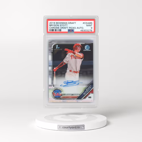 2019 Bowman Draft Chrome Draft Picks Autograph #CDABS Bryson Stott (PSA 9 MINT)