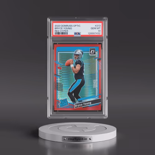 2023 Panini Donruss Optic #213 Bryce Young - Red Hyper (PSA 10 GEM MINT)