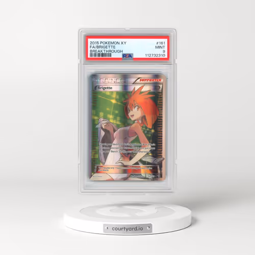 2015 Pokémon XY Breakthrough #161 Brigette - Full Art (PSA 9 MINT)