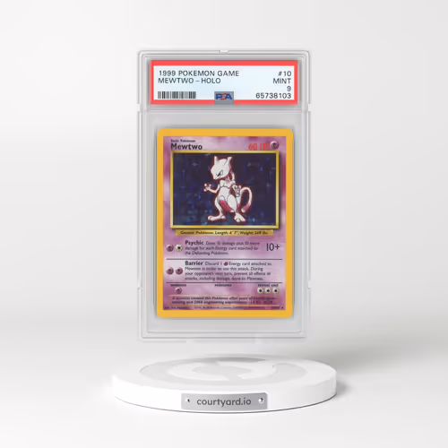 1999 Base Set #10 Mewtwo - Holo (PSA 9 MINT)