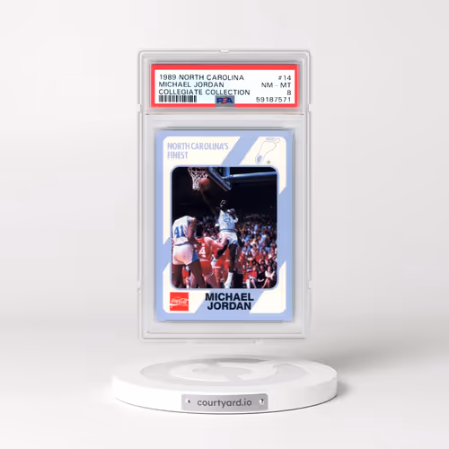 1989 Collegiate Collection North Carolina #14 Michael Jordan (PSA 8 NM-MT)
