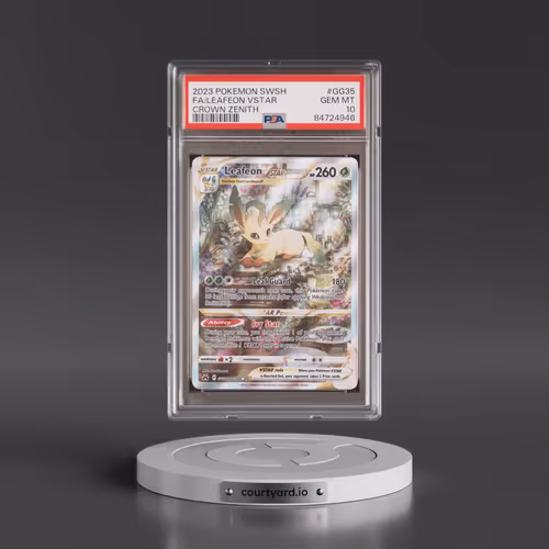 2023 Pokémon Sword and Shield Crown Zenith #GG35 Leafeon Vstar - Full Art (PSA 10 GEM MINT)