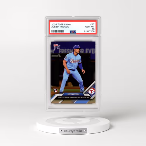 2024 Topps Now #47 Justin Foscue (PSA 10 GEM MINT)
