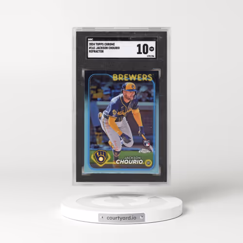 2024 Topps Chrome #161 Jackson Chourio - Ref. (SGC 10 GEM MINT)