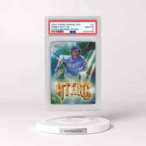 2024 Topps Chrome Update Stratospheric Stars #21 Bobby Witt Jr. (PSA 10 GEM MINT)