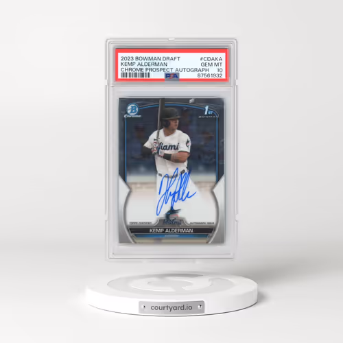 2023 Bowman Draft Chrome Prospect Autograph #CDAKA Kemp Alderman (PSA 10 GEM MINT)