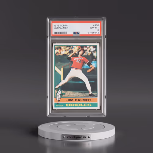 1976 Topps #450 Jim Palmer (PSA 8 NM-MT)